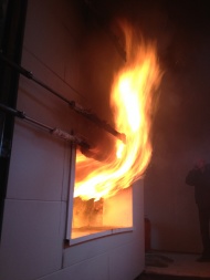 10 Стенд для испытания фасадных систем на огнестойкость